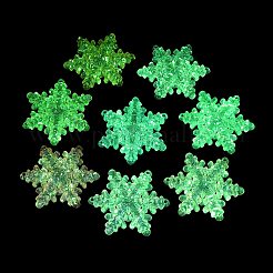 Светящиеся прозрачные акриловые бусины LACR-U001-08