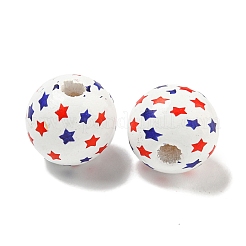 Набивные деревянные европейские бусины&nbsp;WOOD-G022-03C