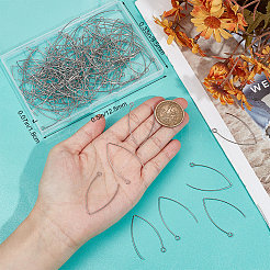 120 шт. крючки для сережек из нержавеющей стали 304&nbsp;STAS-BBC0003-98