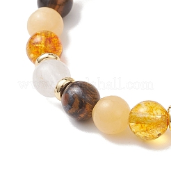 Браслеты из натуральных и синтетических смешанных драгоценных камней&nbsp;BJEW-JB12631-06