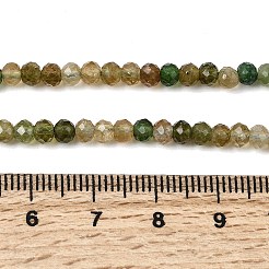 Бусы из натурального зеленого турмалина G-G294-C01-4x3mm