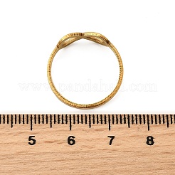 Ионное покрытие(ip) 201 нержавеющая сталь бесконечность палец кольцо для женщин RJEW-G266-24G