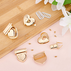 2 стиль застежки-защелки для сумок из железа и сплава с поворотным замком FIND-WR0008-82