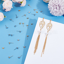 202 фурнитуры для сережек-гвоздиков из нержавеющей стали STAS-UN0004-66