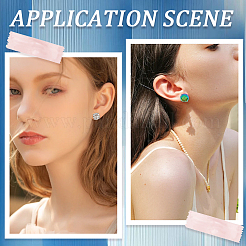 30 шт. фурнитура для сережек-гвоздиков из нержавеющей стали 304&nbsp;STAS-SC0010-62