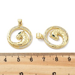 Латунные микро проложить кубического циркония подвески&nbsp;KK-Z098-01G-01