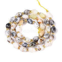 Натуральный цветок опаловых нитей G-N342-35-8x6-14