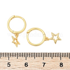 Серьги-кольца star 925 из стерлингового серебра для женщин&nbsp;EJEW-G427-02G