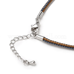 Изготовление ожерелья из плетеного нейлонового шнура толщиной 2.5 мм FIND-G095-01P-20