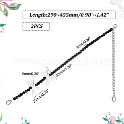 2 шт. регулируемые лямки для сумок из искусственного жемчуга с бисером DIY-AR0003-16A