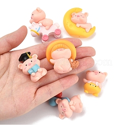 1 комплект украшений для демонстрации свиней из смолы AJEW-FS0001-25