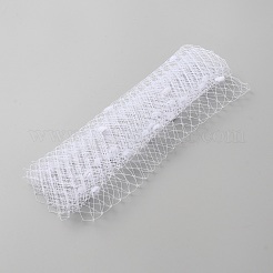 Эластичные ленты из полиэстера с декоративной сеткой&nbsp;DIY-WH0308-465C