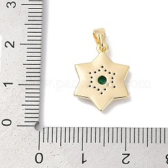 Латунные микро проложить кубического циркония подвески KK-Q030-04A-G