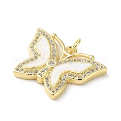 Латунные микропаве прозрачные подвески с фианитом KK-C045-03A-G