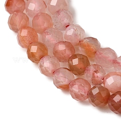 Натуральный красный агат бисер нитей&nbsp;G-L653-B01-3mm