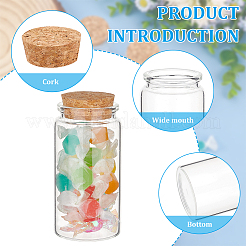 Пустая стеклянная бутылка&nbsp;LS-AJEW-WH0470-43D