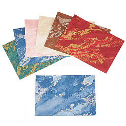 24 шт. 6-х цветные бумажные конверты AJEW-TA0002-31