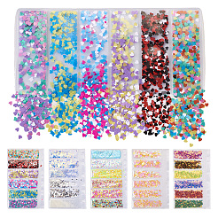 5 пакетик с 5 видами пластиковых блесток для нейл-арта MRMJ-TA0001-32