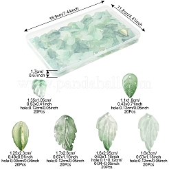 120 шт. 6 стиля подвески из окрашенного и подогреваемого стекла&nbsp;GLAA-FS0002-24