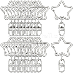 20 шт. застежки для брелка из цинкового сплава&nbsp;FIND-SP0004-20P