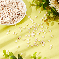 3000 шт. неокрашенные бусины-трубочки из натурального дерева WOOD-GA0001-32