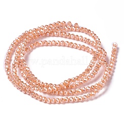 Непрозрачное стекло бисер нитей&nbsp;GLAA-H022-02E