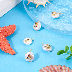 5шт 5 стиля подвески из натурального культивированного пресноводного жемчуга PEAR-TA0001-30