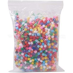 10mm multicolor сортированные pom poms шарики около 2000pcs для украшения куклы ремесла diy AJEW-PH0001-10mm-M