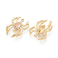 Подвески из нержавеющей стали 304 и страз STAS-T071-05B-G