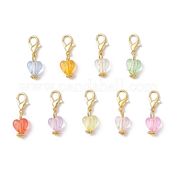 Подвеска в виде сердца из прозрачного акрила&nbsp;HJEW-JM04123