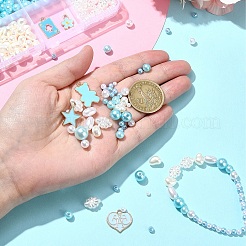 DIY круглые бусины из АБС-пластика с имитацией жемчуга DIY-YW0009-80