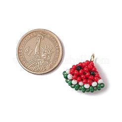 Подвески из стеклянных бусинок в виде арбуза&nbsp;PALLOY-CJ00138