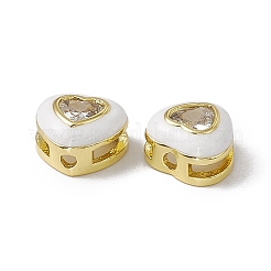 Стойки обшивки латунь кубического циркония бусы&nbsp;KK-C007-16G-01