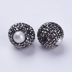 Латуни класс ходит шариков Rhinestone RB-G159-17