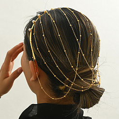 Элегантные длинные резинки для волос из железа и сплава с кисточками для женщин QP3969-1