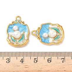 Круглые эмалевые подвески из нержавеющей стали 304&nbsp;STAS-I346-05G-02