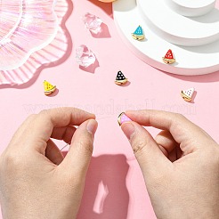 6 шт. 6-цветные латунные бусины для покрытия стойки&nbsp;KK-CJ0002-60