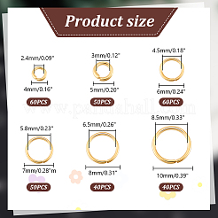 300 шт. Открытые соединительные кольца из нержавеющей стали 304 STAS-GA0001-60