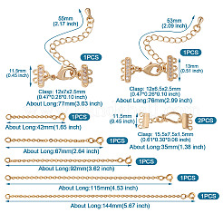 2 шт. латунные застежки-крючки и S-образные крючки&nbsp;DIY-TA0004-25
