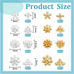 32шт 8-х стилевой латунный кабошон MRMJ-BC0003-43
