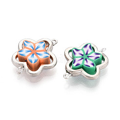 Подвески-соединители для цветка из полимерной глины и рамки CCB&nbsp;CLAY-T022-19B