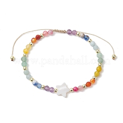 Регулируемые плетеные браслеты из нейлоновой нити для женщин&nbsp;BJEW-JB11660-02