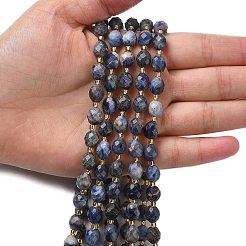 Природный содалит бисер нитей G-F809-A19-01A