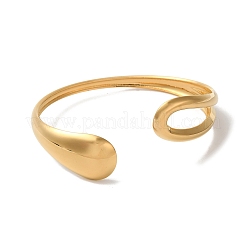 Браслеты-манжеты из нержавеющей стали для женщин&nbsp;BJEW-G719-16G