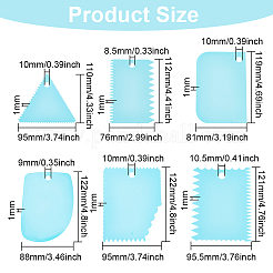 3 набор скребков для пластиковой глины 3 цветов AJEW-BC0004-31