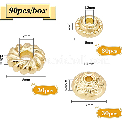 90шт 3 стильные бусины из сплава&nbsp;FIND-BC0002-08