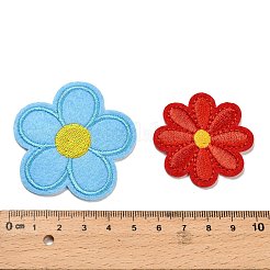 71 шт. нашивки с вышивкой нитками в виде цветов&nbsp;PATC-K001-04