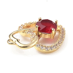 Латунь с подвесками из стекла k9 и стразами&nbsp;KK-C024-11KCG-02