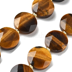 Природных тигровый глаз бисер нитей G-C116-A162-03