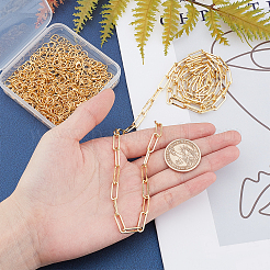 Паяные латунные цепочки для скрепок&nbsp;CHC-CA0001-03G